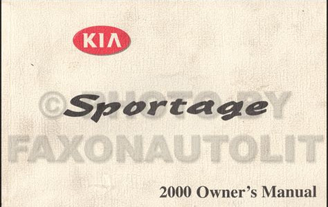 Read Online 2000 kia sportage owners manual download Audio CD PDF