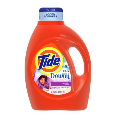 Tide With Touch Of Downy Lavender Scent Liquid Laundry Detergent 100 Fl Oz (Pack of 4) On Sale