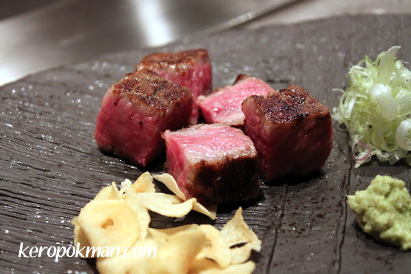 Japanese Wagyu Steak from Kagoshima Prefecture with Wasabi