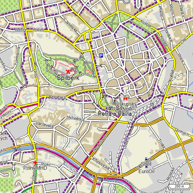 cyklotrasy brno mapa Cyklotrasy, cyklostezky a cyklomapy : Brno cyklotrasy brno mapa