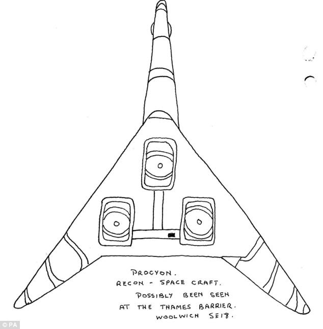 Unknown: A UFO seen over the Thames