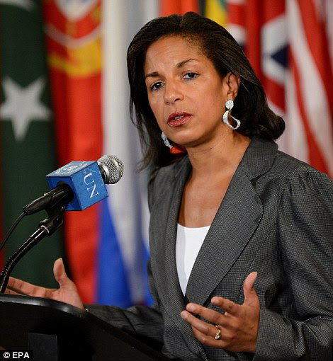 Susan Rice, President Barack Obama's national security adviser said it is not in the interests of Ukraine, Russia, Europe or the United States to see the country split