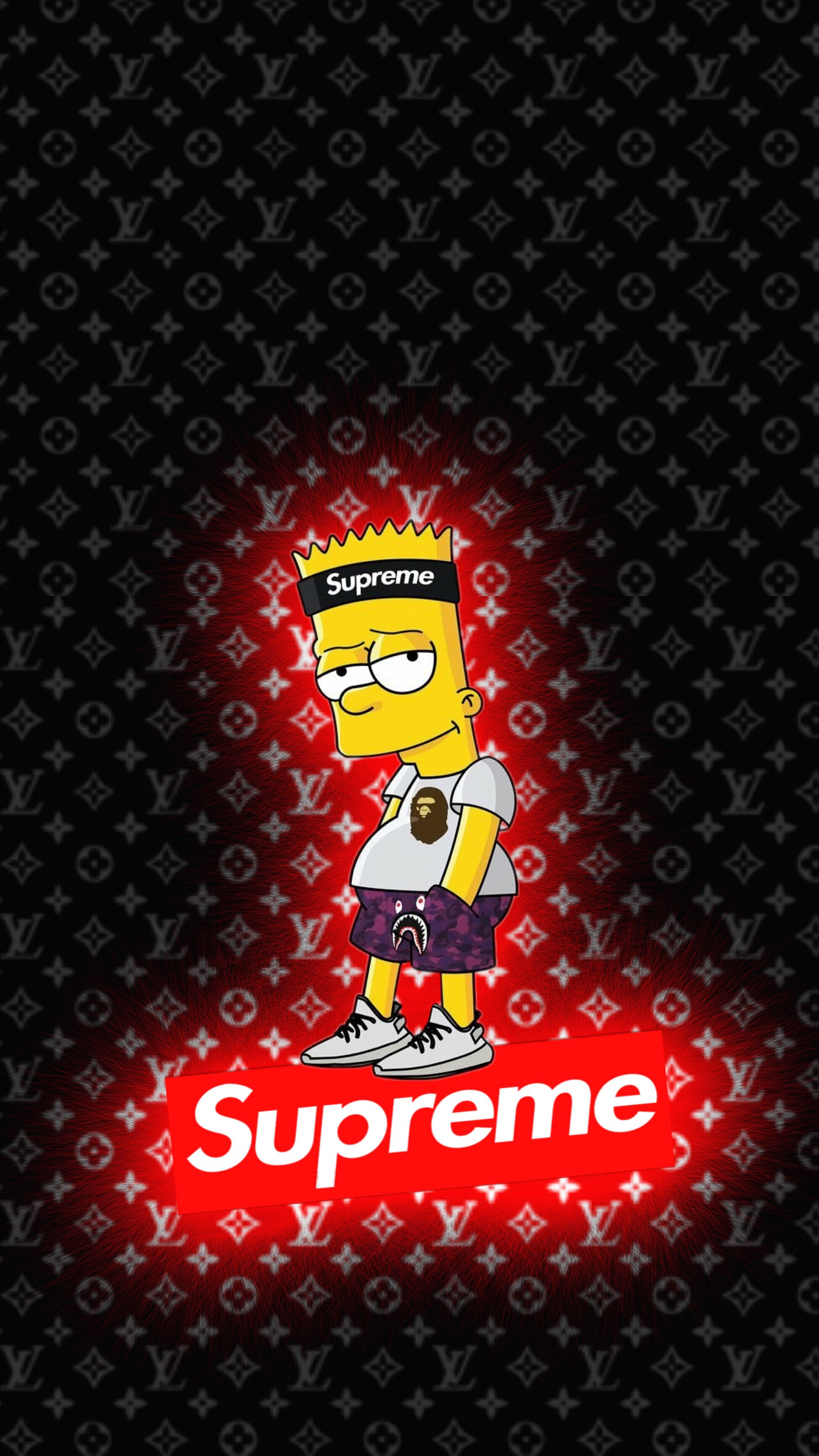 freetoedit wallpaper lockscreen bart supreme...