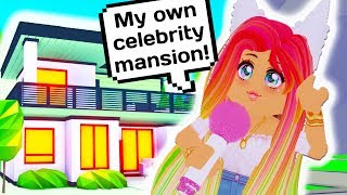 Adopt Me In Roblox - i bought my own huge pink celebrity mansion roblox adopt me