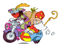 Chocolade Sinterklaas en Zwarte piet - Happy Postcrossing