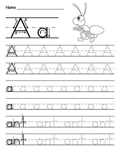 Worksheets for teaching the letter a. printable letter a worksheets for kindergarten preschoolers digitally