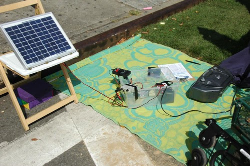 Solar-Powered Boom-box Experiment