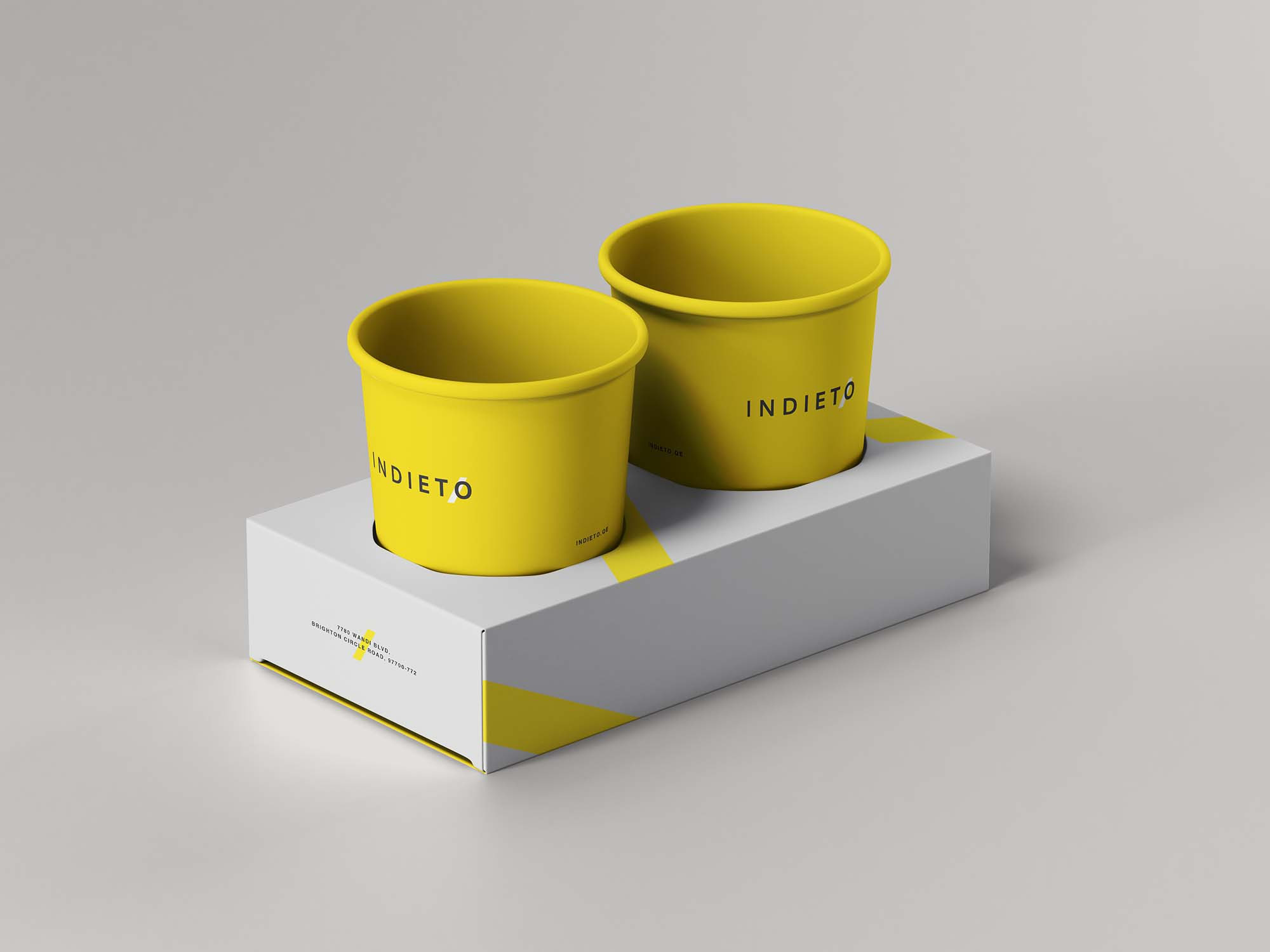 Download Free Paper Cup Holder Mockup Psd
