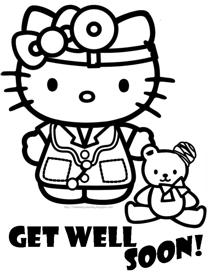 Get well soon coloring pages to download and print for free