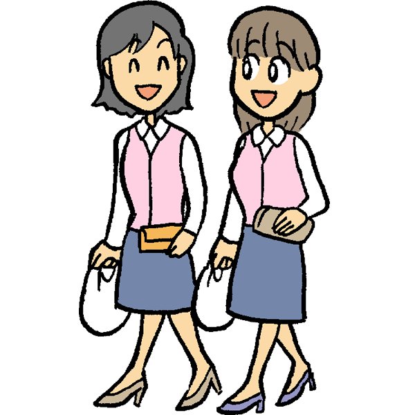 ランチ女性のイラスト かわいいフリー素材が無料のイラストレイン