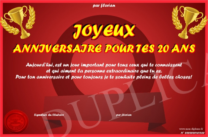 Joyeux Anniversaire Pour Tes Ans