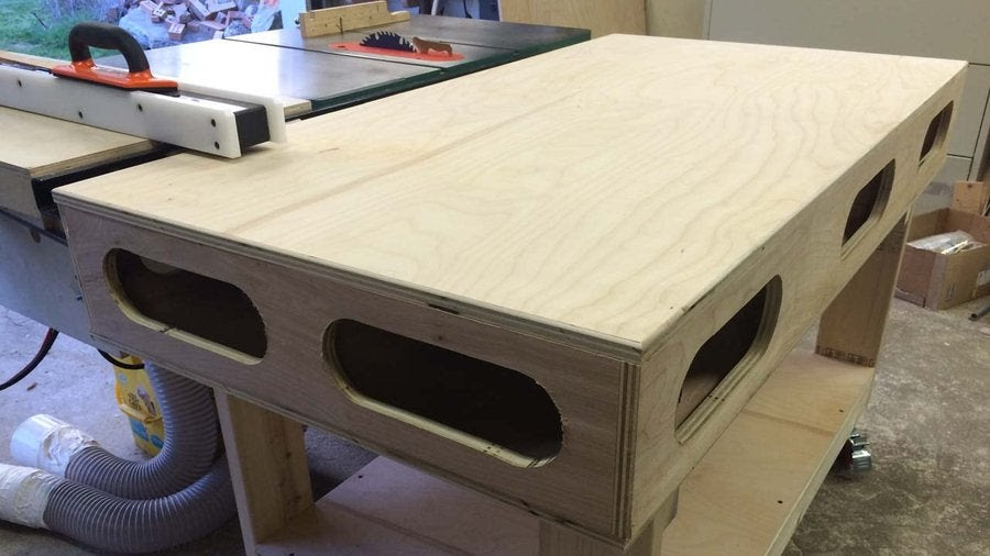 Torsion Box Outfeed \u0026 Assembly Table  by bigfoot11 @ LumberJocks.com ~ woodworking community