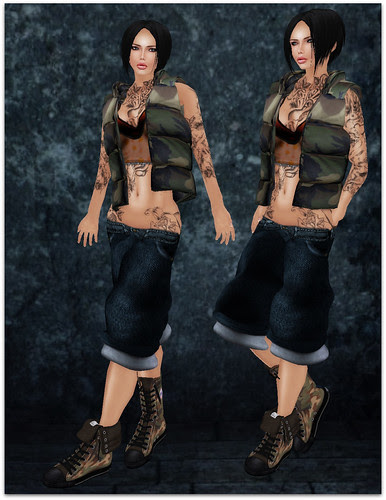 gun tattoos on waist. Tattoo: [ addiXion - LOVE GUN