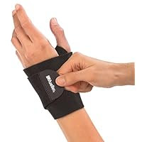 Mueller Wrist Support Wrap, Black, One Size