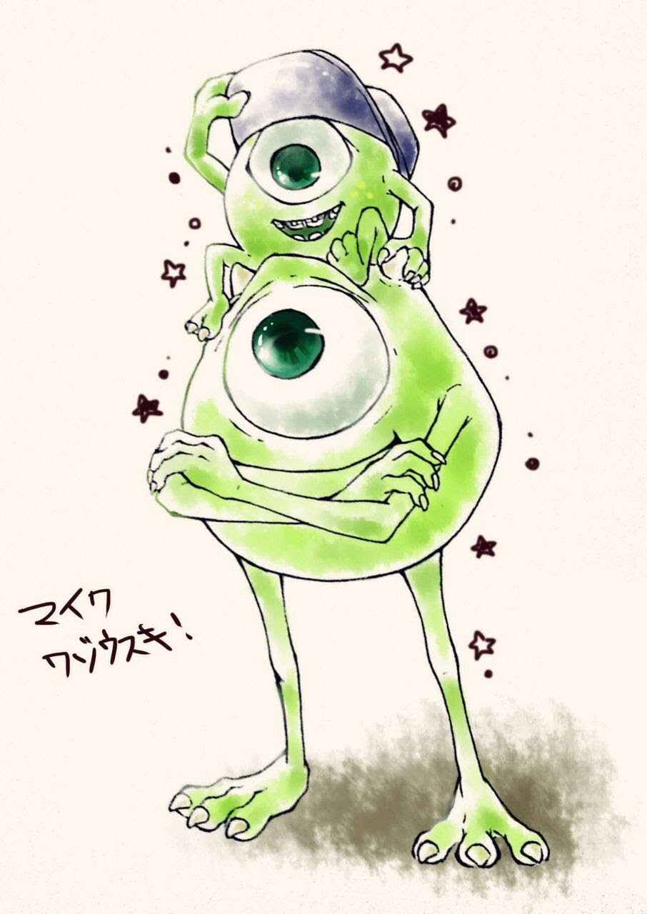 最も好ましい イラスト かわいい イラスト モンスターズ インク マイク