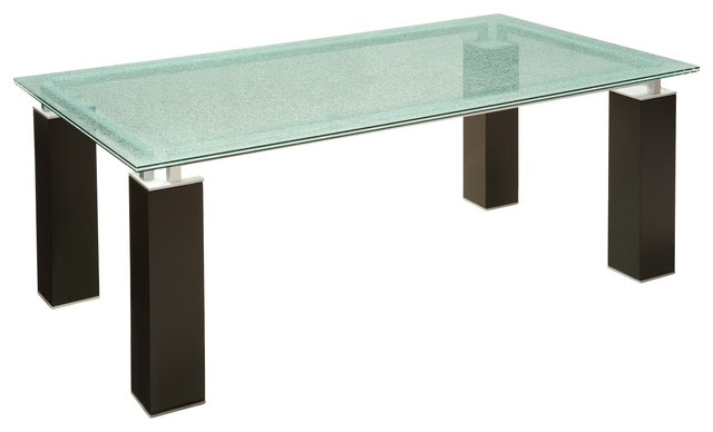 Ritz Glass Dining Table - Dining Tables - other metro - by Raymour & Flanigan Furniture and ...