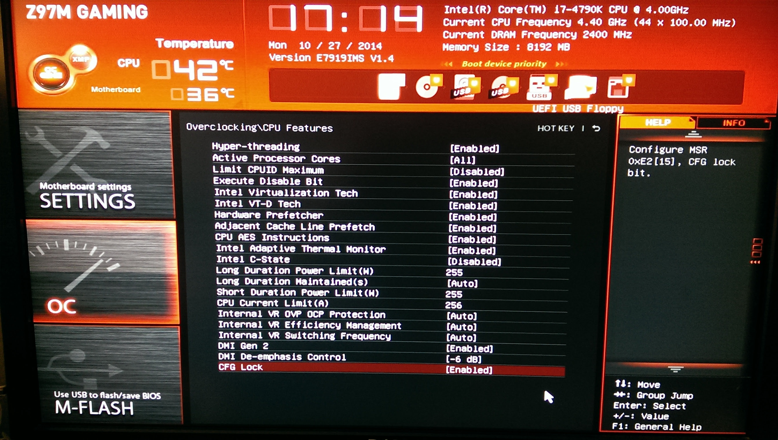Msi Z97m Gaming Motherboard Overclock I7 4790k Issues Overclock Net