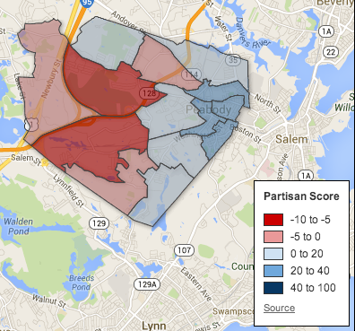 Map of 2012 12th Essex election results