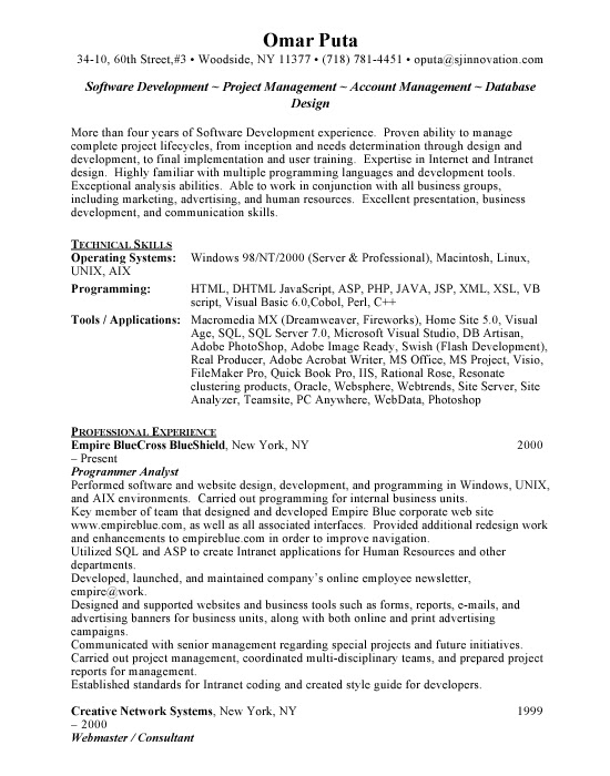 it resume format sample. Be it a functional format,
