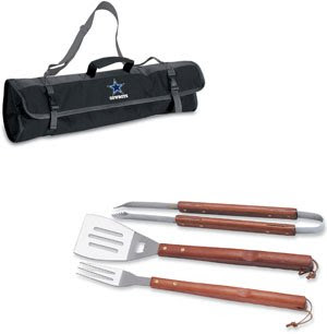 3 Piece BBQ Tote With Printed NFL Football Team Logo price