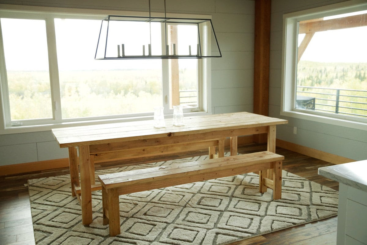 Ana White Beginner Farm Table (2 Tools + $50 Lumber ...
