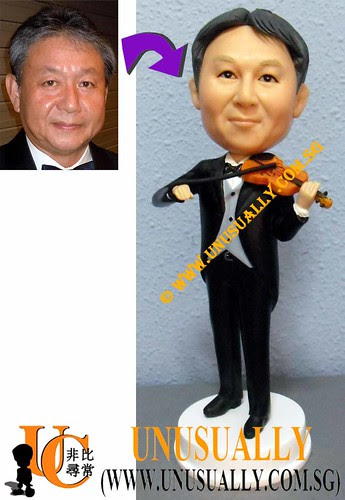 Personalized 3D Smart Violin Musician Figurine - @www.unusually.com.sg