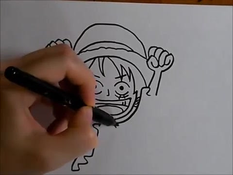 簡単 ルフィの描き方 いろいろ説明してみた ペン画編 ワンピース Drawing Japanese Anime 哔哩哔哩 Bilibili