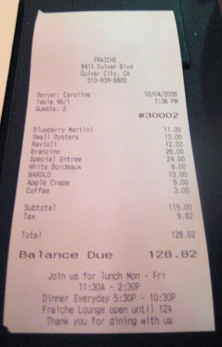 Bill @ Fraiche by you.