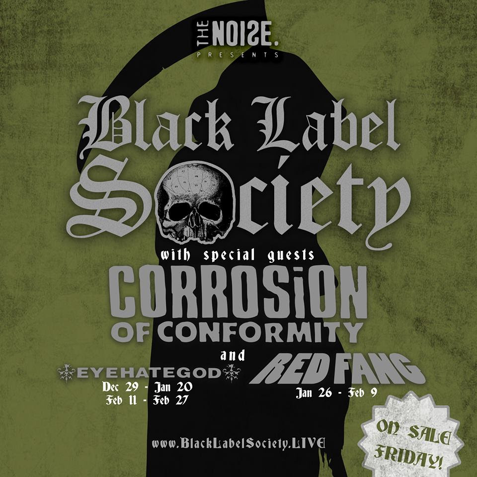 Black Label Society announces winter North American Tour with ...