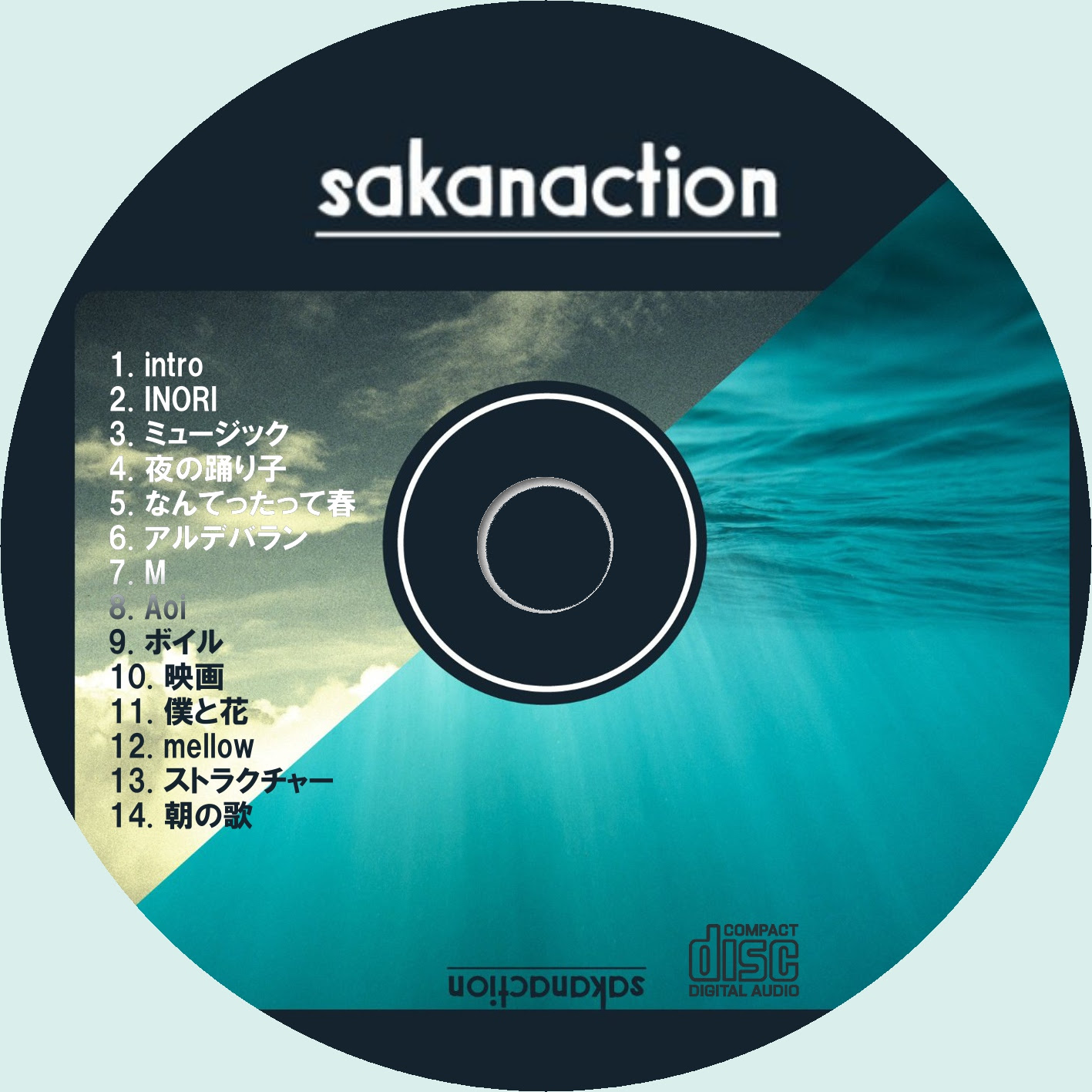 自作ｃｄ ｄｖｄラベル サカナクションのアルバム Sakanaction