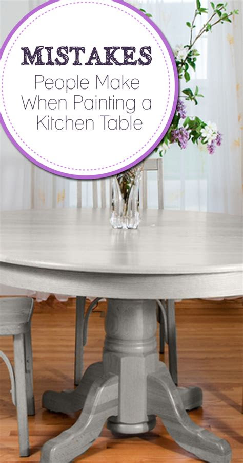 If so check out this examination of its uses on these upcycled coffee tables! Mistakes People Make When Painting a Kitchen Table