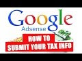 How To Submit USA Adsense Tex Form 2016 Urdu and Hindi Tutorial 