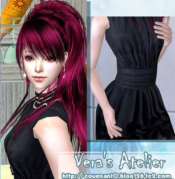 Mod The Sims Wcif Purple Female Hair