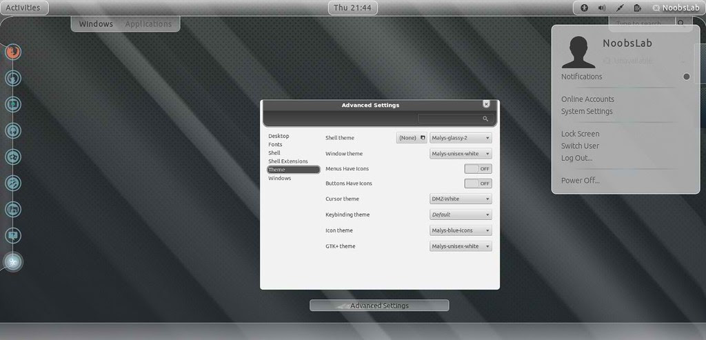 gnome shell themes