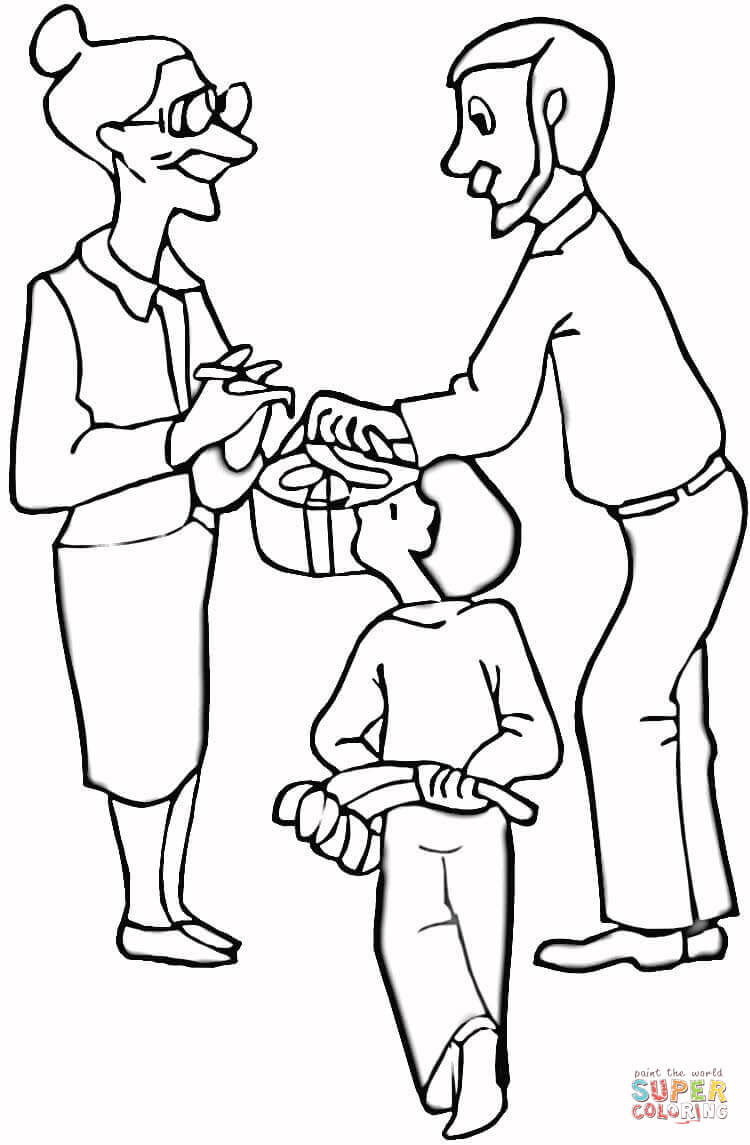 Coloriage Joyeux Anniversaire Pour Grand Mere Coloriages A Imprimer Gratuits