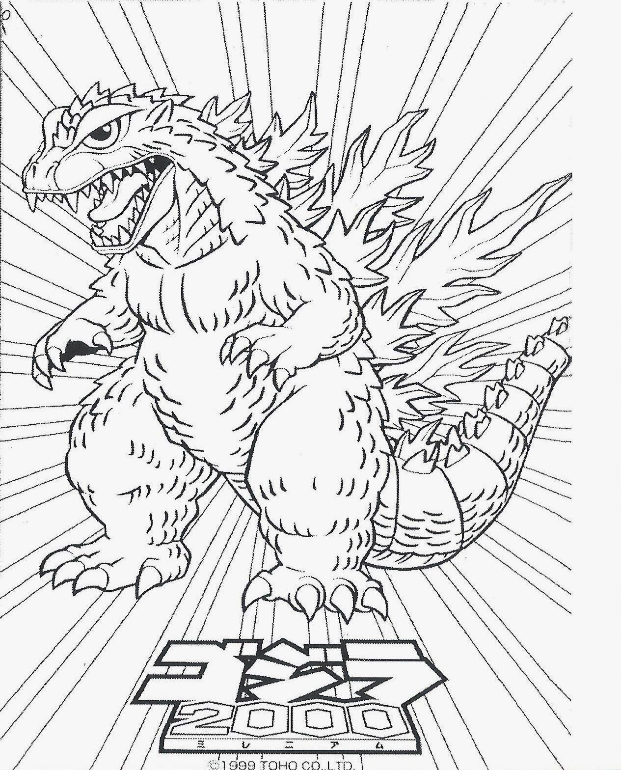 godzilla muto coloring pages - Clip Art Library