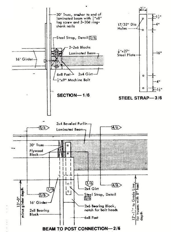 30×72 Pole Machine Shed Plans &amp; Blueprints For Industrial 