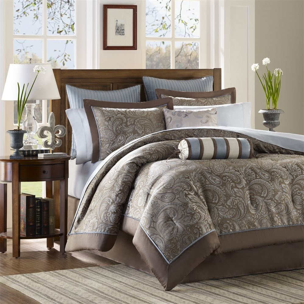 brown and blue bedding sets light brown and blue comforter