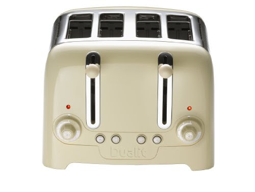 Dualit 46202 4 Slot Lite Toaster in Cream Gloss Finish