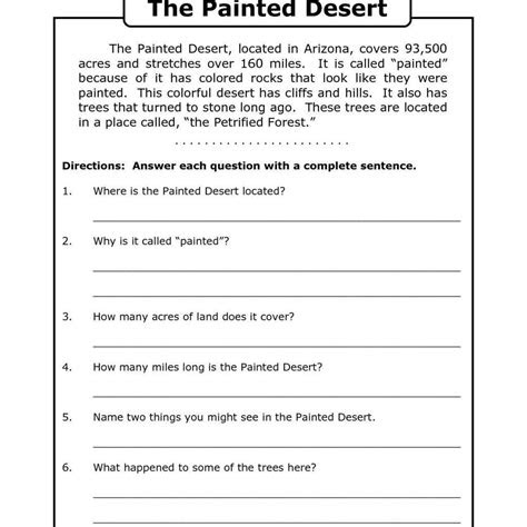 Lexical comprehension centers around the understanding of key. 7th grade reading comprehension worksheets pdf db excelcom