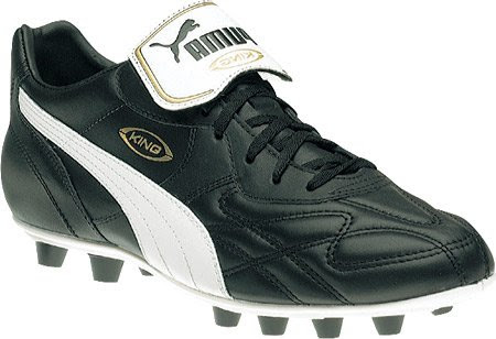 Puma Men's King Top DI FG Soccer Shoe,Black/White/Team Gold,10 D(M) US
