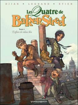 Couverture Les Quatre de Baker Street, tome 1 : L'affaire du rideau bleu