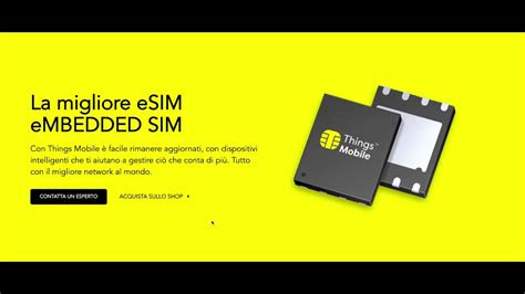 That means it's time to activate your sim card. Things Mobile: Come acquistare una eSIM / Embedded MFF2