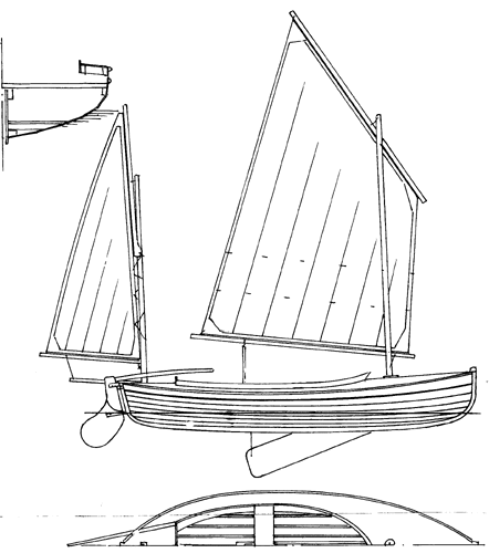 Canoe yawl plans | Antiqu Boat plan