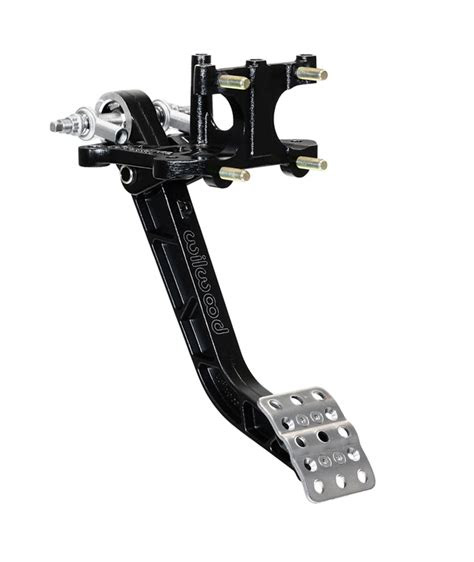 Wilwood's new floor mount pedal assembly has a brake / clutch / throttle triple pedal design. Wilwood Disc Brakes - Pedal No: 340-15076