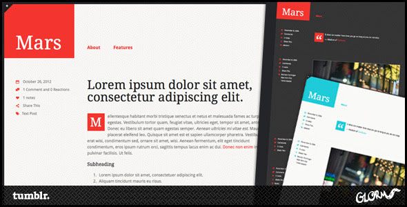 Images for Mars Tumblr Theme Tumblr Blogging