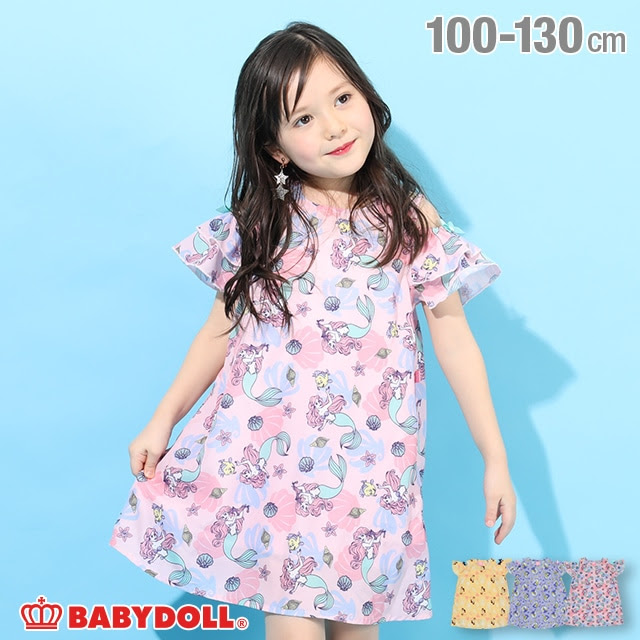 8 27一部再販 50 Off Sale クリアランスセール ディズニー プリンセス総柄シフォンワンピース 47k 100cm ベル ワンピース Babydoll ベビードール オンラインショップ 子供服 通販 公式