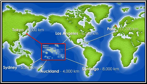 Location Of Tahiti On World Map
