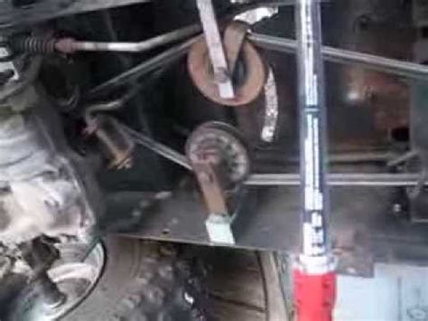 Some info on how to remove a seized on gas c. craftsman racing mower idler pulley setup overview - YouTube