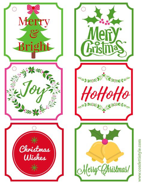  printable christmas gift labels